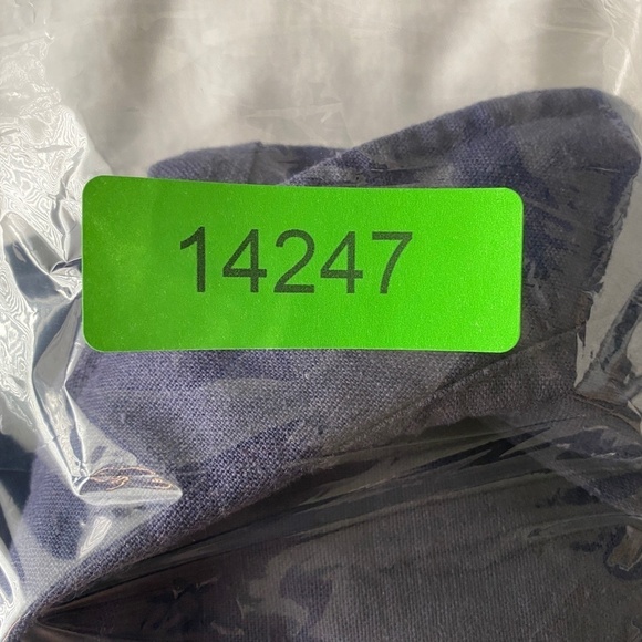 Kenar Grayish-Blue Women's Linen Blend Polo Style Peasant Dress Size Small - Picture 13 of 13